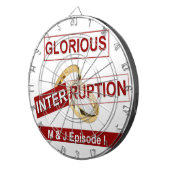 Glorieuze onderbreking: een gouden begin dartbord (Voorkant Rechts)