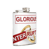 Glorieuze onderbreking: een gouden begin heupfles (Rechts)