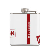 Glorieuze onderbreking: een gouden begin heupfles (Achterkant)