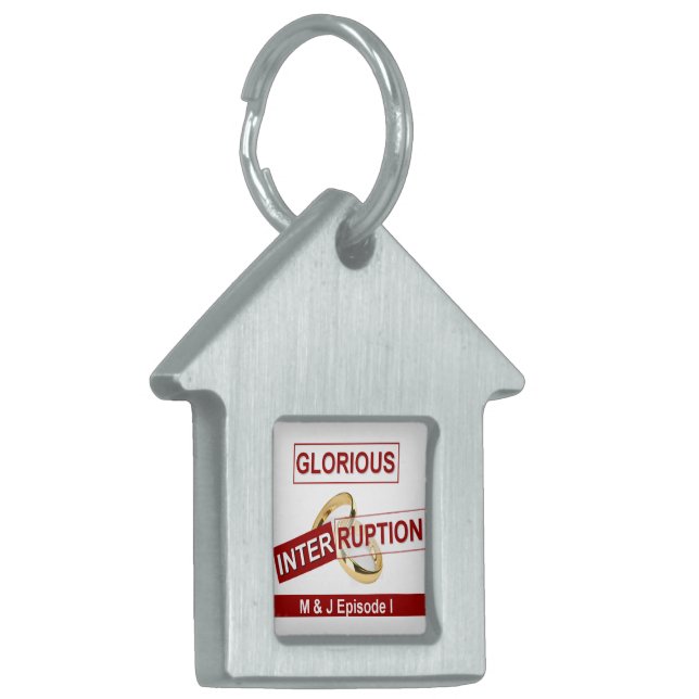 Glorieuze onderbreking: een gouden begin huisdieren naamplaatje (Voorkant Links)