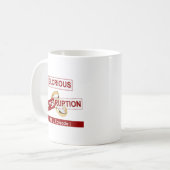 Glorieuze onderbreking: een gouden begin koffiemok (Voorkant links)