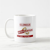 Glorieuze onderbreking: een gouden begin koffiemok (Links)