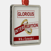 Glorieuze onderbreking: een gouden begin metalen ornament (Rechts)