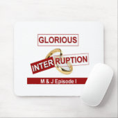 Glorieuze onderbreking: een gouden begin muismat (Met muis)