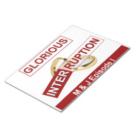 Glorieuze onderbreking: een gouden begin notitieblok