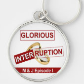 Glorieuze onderbreking: een gouden begin sleutelhanger (Voorkant)