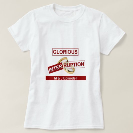 Glorieuze onderbreking: een gouden begin t-shirt (Design voorkant)