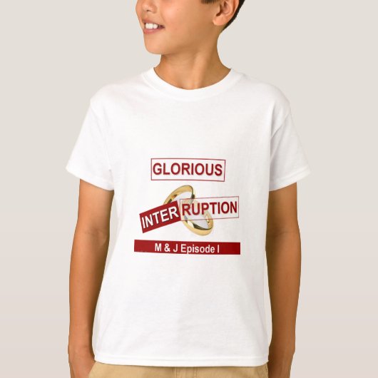 Glorieuze onderbreking: een gouden begin t-shirt (Voorkant)