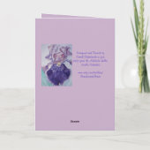 Glorieuze Paarse Waterverf Iris Groeten Kaart (Achterkant)