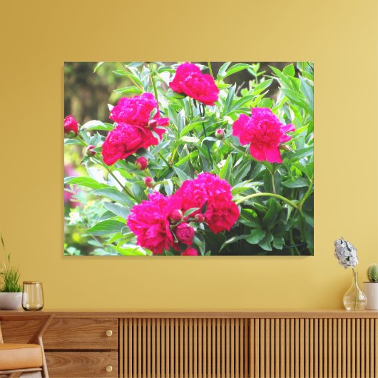 Glorieuze tuinkunst canvas afdruk (Insitu (Woonkamer))