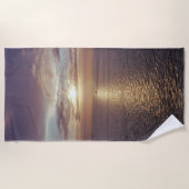 Glorieuze zonsopkomst boven de oceaan strandlaken (Voorkant)