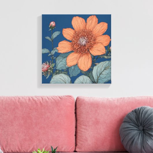 Glorievuur Canvas Afdruk (Insitu (Woonkamer))