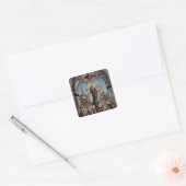 Glorificatie van St. Ursula en haar bedrijven Vierkante Sticker (Envelop)