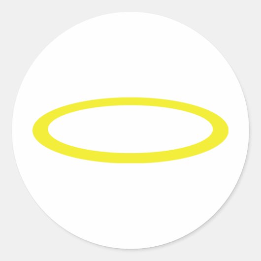 Gloriole-pictogram Ronde Sticker (Voorkant)