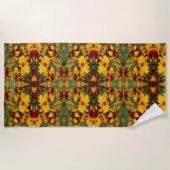 Gloriosa Daisies, groot patroon Strandlaken (Voorkant)