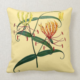Gloriosa Lilies Oranje en geel Sierkussen