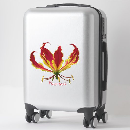 Gloriosa superba, Fire Lily, ventilator Sticker (Koffer)