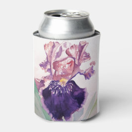 Glorioues Paarse Iris Waterverf Painting Blikjeskoeler