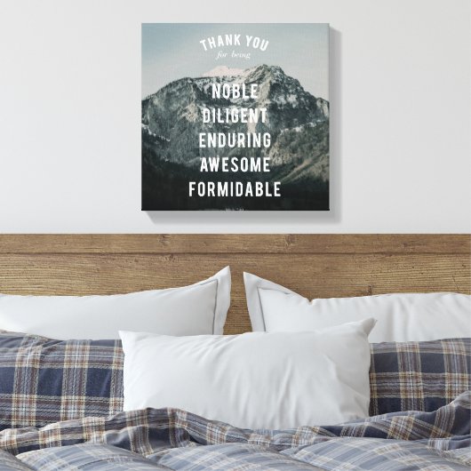 Glorious Altitude #2 (12x12) Canvas Afdruk (Insitu (Slaapkamer))