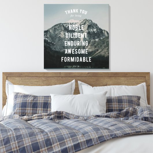 Glorious Altitude #2 (24x24) Canvas Afdruk (Insitu (Slaapkamer))