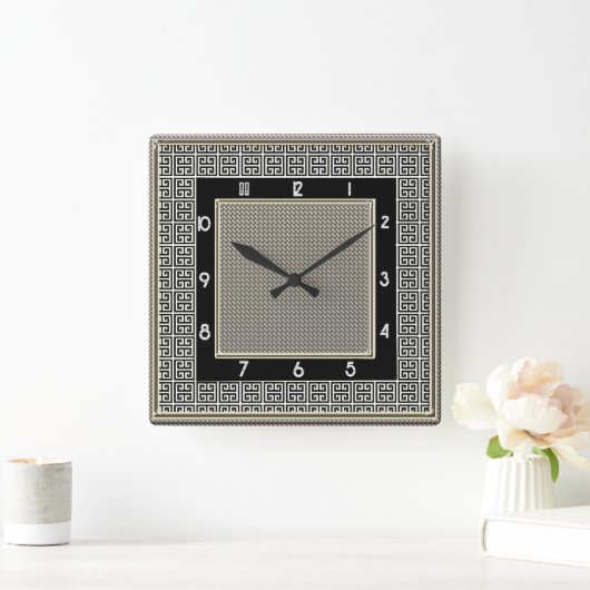 Glorious Art Deco Vierkante Klok (Huis)