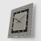 Glorious Art Deco Vierkante Klok (Hoek)