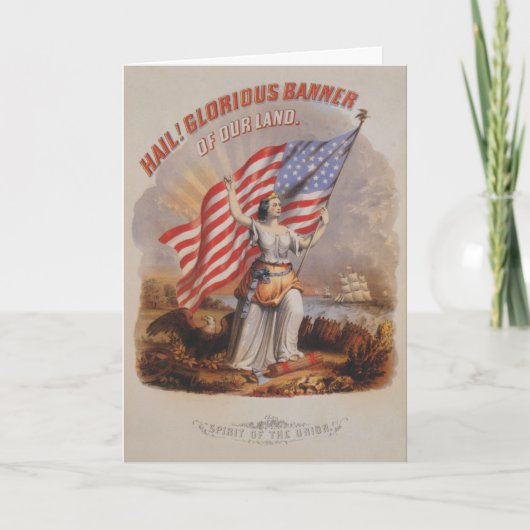 Glorious Banner! -Wenskaart Kaart (Voorkant)