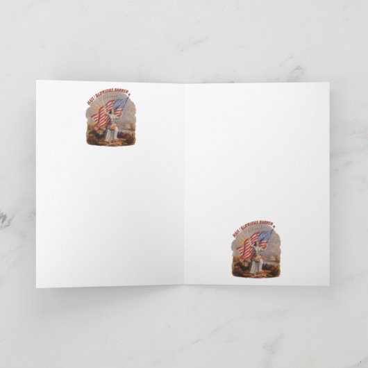 Glorious Banner! -Wenskaart Kaart (Binnen)