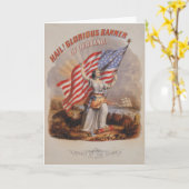 Glorious Banner! -Wenskaart Kaart (Gele Bloem)