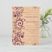 Glorious bruiloft-uitnodiging kaart (Staand voorkant)