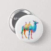 Glorious Camel Art Ronde Button 5,7 Cm (Voorkant /achterkant)