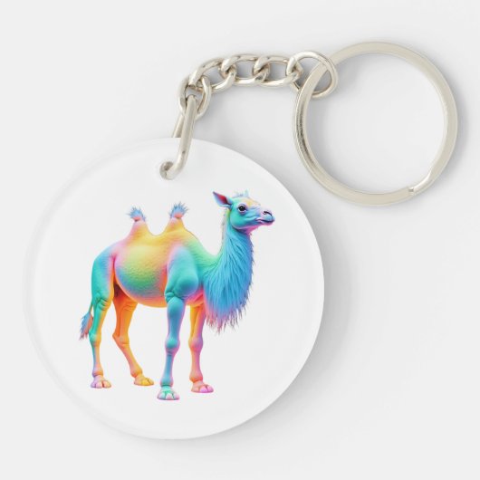 Glorious Camel Art Sleutelhanger (Achterkant)
