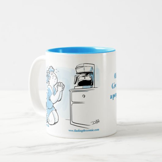 Glorious Coffee Tweekleurige Koffiemok (Voorkant links)