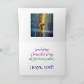 GLORIOUS COLOR THANK YOU CARD BEDANKKAART (Binnen)