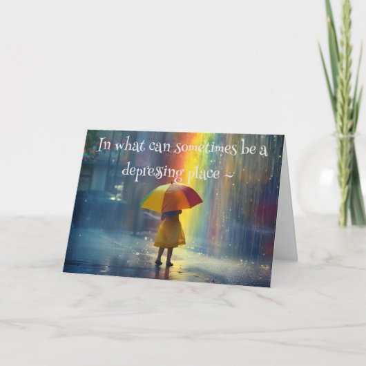 GLORIOUS COLOR THANK YOU CARD BEDANKKAART (Voorkant)