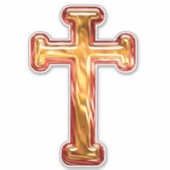 Glorious Cross Sticker (Voorkant)