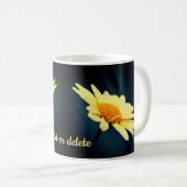 Glorious Daisy Flower Personalized Koffiemok (Voorkant rechts)