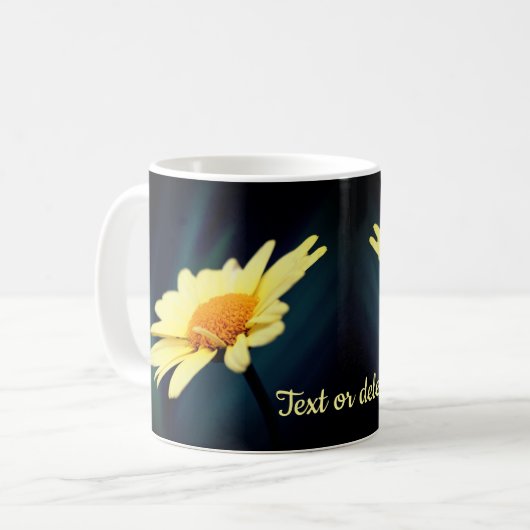 Glorious Daisy Flower Personalized Koffiemok (Voorkant links)