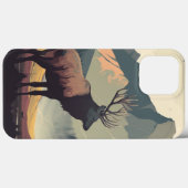 Glorious Elk iPhone Case (Achterkant (horizontaal))