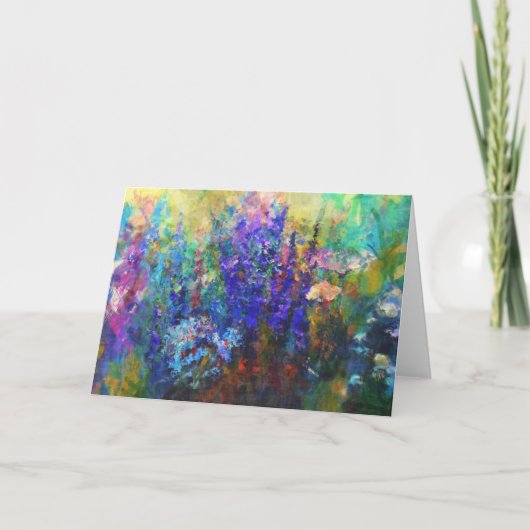 Glorious Garden Flowers Kaart ouderwetse kunst (Voorkant)