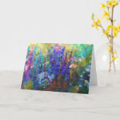 Glorious Garden Flowers Kaart ouderwetse kunst (Gele Bloem)