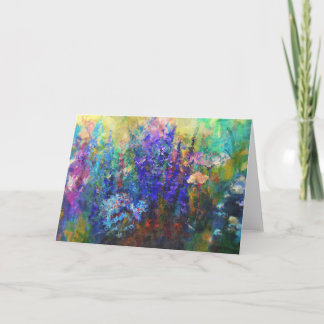 Glorious Garden Flowers Kaart ouderwetse kunst