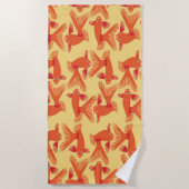 "Glorious Goldfish" Beach Towel Strandlaken (Voorkant)
