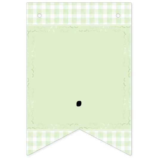 Glorious Green Gingham Vlaggetjes (Eerste vlag)