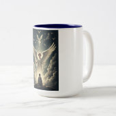 Glorious Heavenly Angels Coffee Mug Tweekleurige Koffiemok (Voorkant rechts)