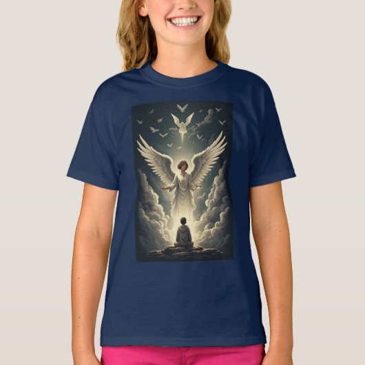 Glorious Heavenly Angels Girl's Tee Shirt (Voorkant)