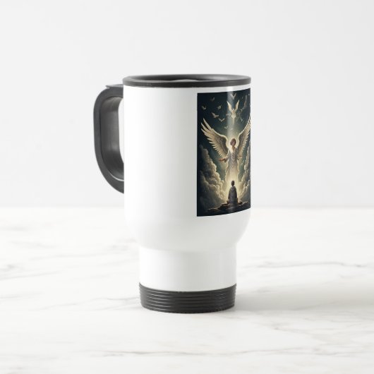 Glorious Heavenly Angels Travel Mug Reisbeker (Voorkant links)