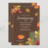 Glorious Herfst Invitation Kaart (Voorkant / Achterkant)