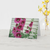 Glorious Hollyhocks Kaart (Gele Bloem)