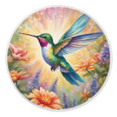 Glorious Hummingbird Keramische Knop (Voorkant)